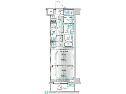 GENOVIA世田谷砧II(2K/3階)の間取り写真
