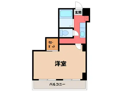 プレステージ 太田(1K/5階)の間取り写真