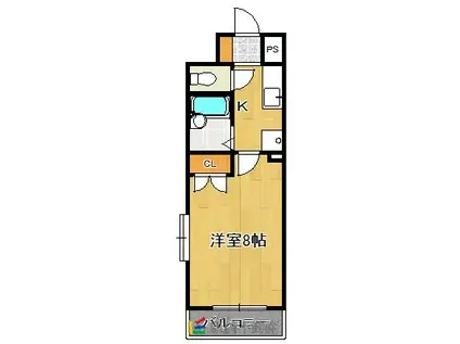 リファレンスイーストパーク(1K/11階)の間取り写真