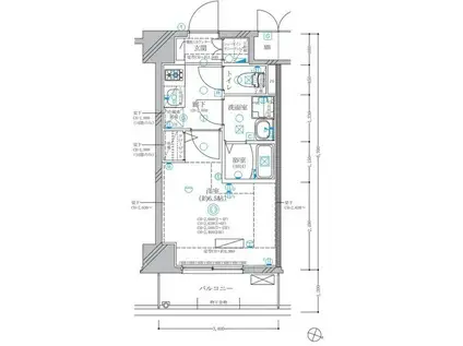ディアレイシャス東別院IV(1K/4階)の間取り写真