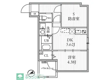 TS CUORE MUSE落合南長崎(1DK/1階)の間取り写真