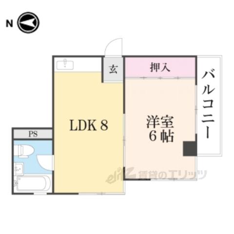 EPOCH岡崎(1LDK/3階)の間取り写真