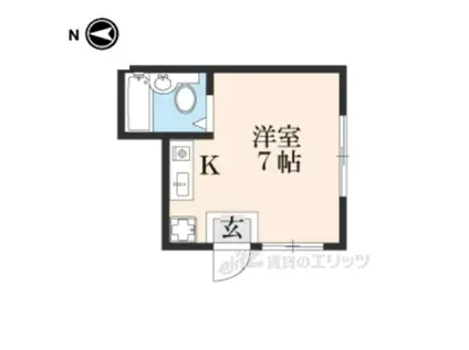 メゾンミヤギ(ワンルーム/1階)の間取り写真