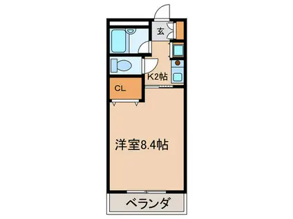 グレイス神山(1K/1階)の間取り写真