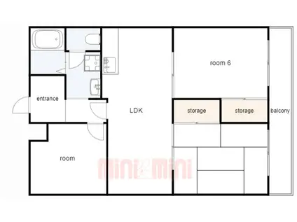 サムティ南多聞台(3LDK/1階)の間取り写真