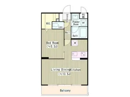 フェアフォレスト540(1LDK/3階)の間取り写真