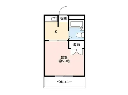 セントラル星ヶ丘(1K/3階)の間取り写真