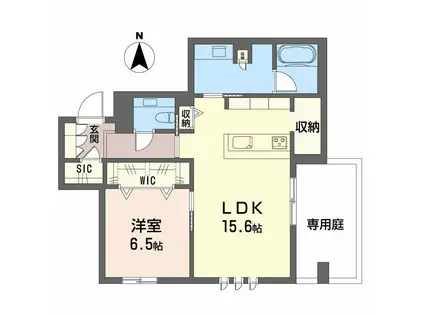 シークリサンス岡本(1LDK/1階)の間取り写真