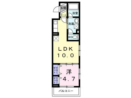 アークステラ(1LDK/2階)の間取り写真