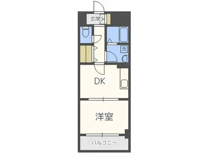 クラッセ博多駅南(1DK/5階)の間取り写真