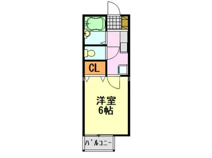 セラヴィ亥鼻(1K/1階)の間取り写真