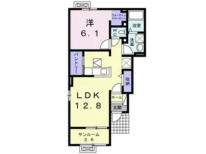 アルモニー(1LDK/1階)の間取り写真