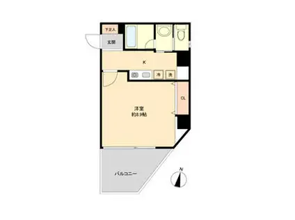 ISM金山(1K/7階)の間取り写真