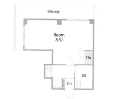 メゾンマロニエ(1K/4階)の間取り写真