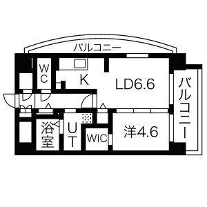 シェソワ東桜(1LDK/8階)の間取り写真