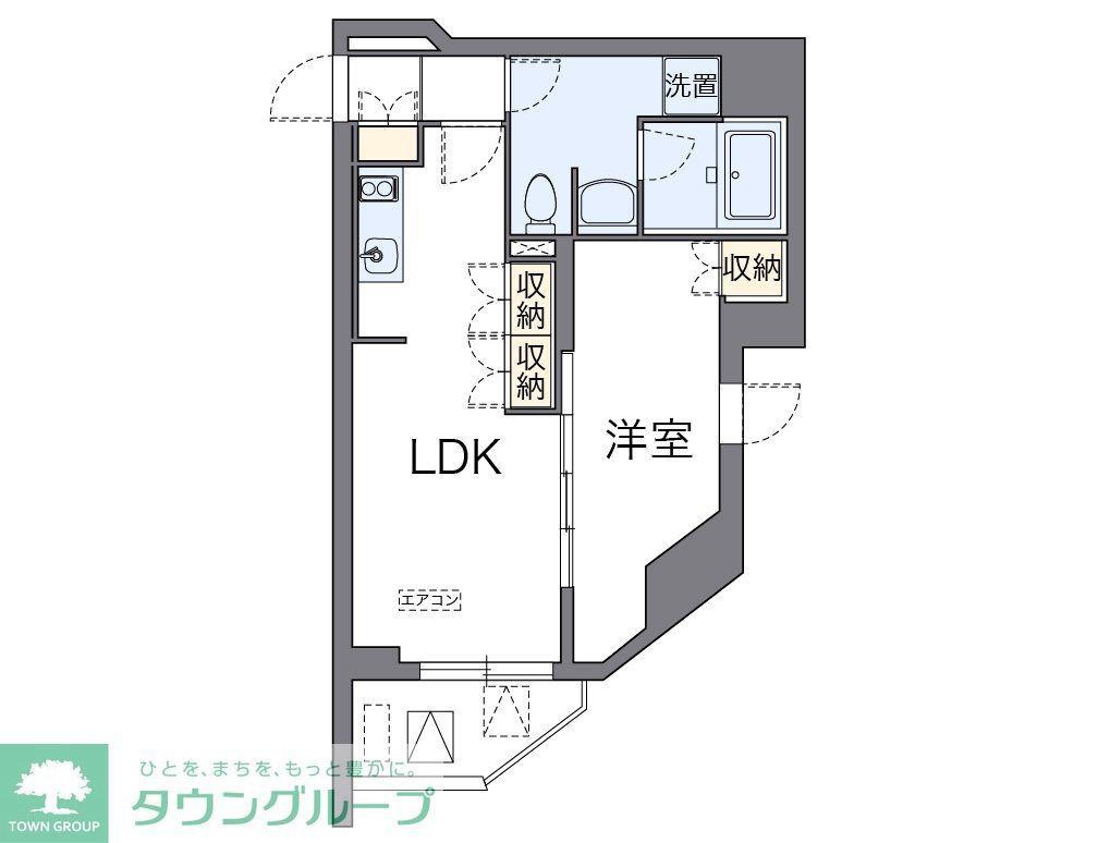 LOVIE文京音羽(1LDK/8階)の間取り写真