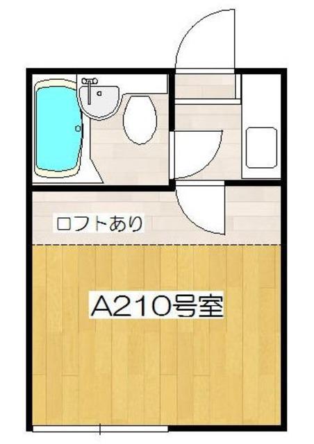 プラザドゥデボンA(ワンルーム/2階)の間取り写真