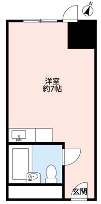 シャトレーイン東京笹塚(ワンルーム/9階)の間取り写真