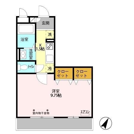 D-ROOM汐止(1K/1階)の間取り写真