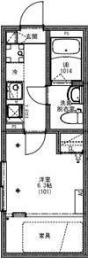 KEIAI RESIDENCE 清瀬III(1K/2階)の間取り写真