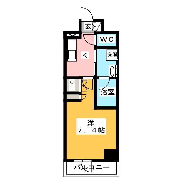 プラウドフラット木場II(1K/10階)の間取り写真
