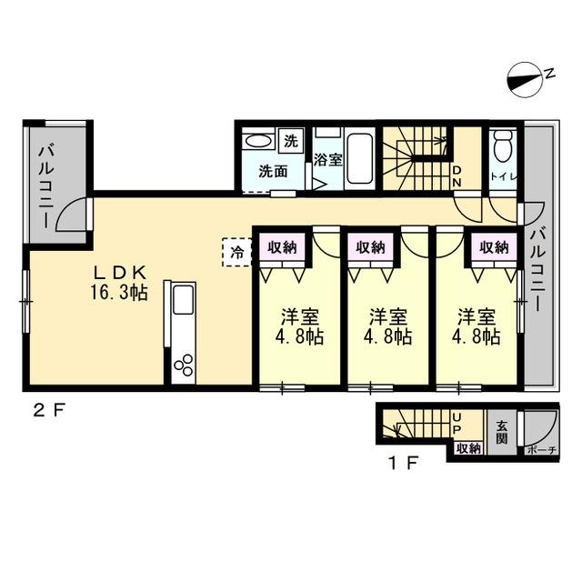 K-AT KOMABA(3LDK/2階)の間取り写真