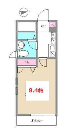 KIHACHI RESIDENCE(1K/3階)の間取り写真