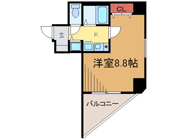 ロイヤルヒル神戸三宮II(1K/5階)の間取り写真