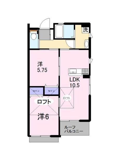 DURA CASA MIHORI(2LDK/2階)の間取り写真