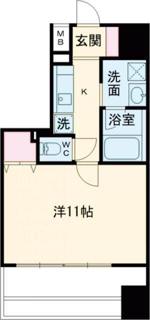 レジディア久屋大通(1K/6階)の間取り写真