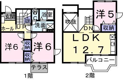 SAMIA21(3LDK/1階)の間取り写真