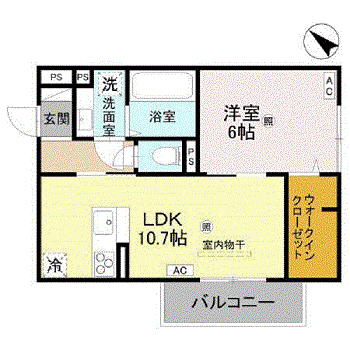 D-REGALO下馬N(1LDK/3階)の間取り写真