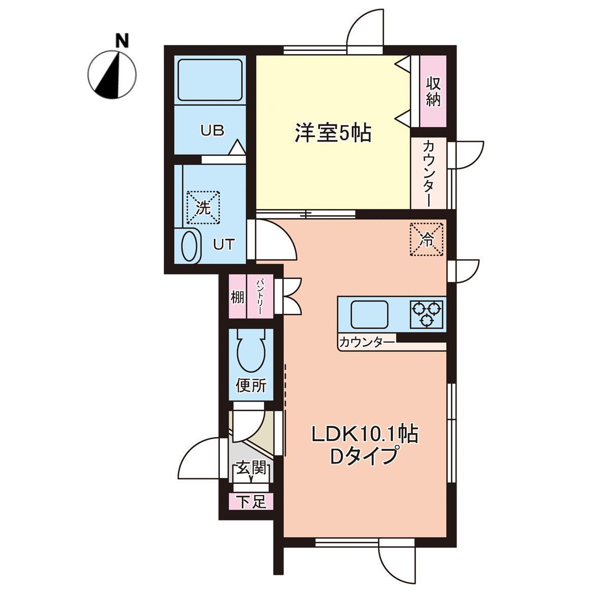 MAISON17 (1LDK/2階)の間取り写真