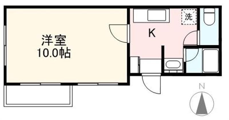 SOFEEL7(1DK/2階)の間取り写真