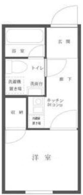 MAXIVBASIC笹塚(1K/2階)の間取り写真
