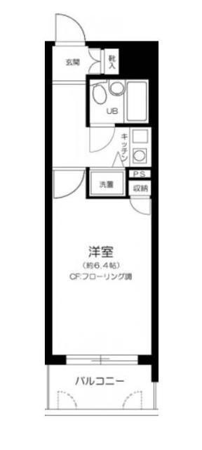 藤和シティスクエア練馬(1K/10階)の間取り写真