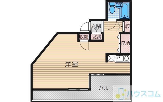 エルボスク2(ワンルーム/4階)の間取り写真