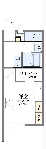 レオパレスGLUCK(1K/3階)の間取り写真