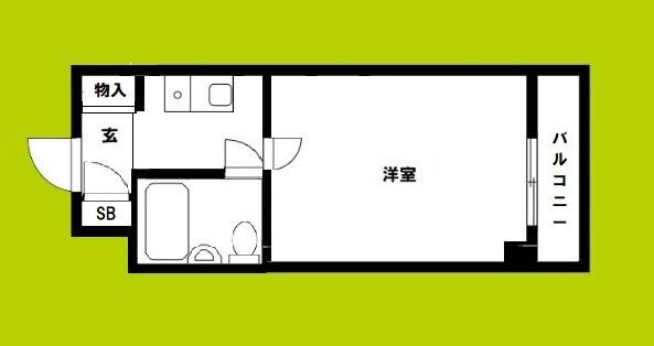 ルポ西本町(1K/11階)の間取り写真