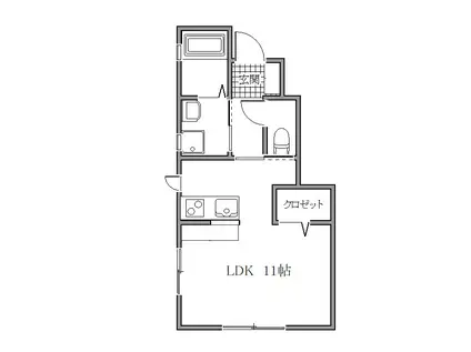 ESTATEONE RESIDENCE(ワンルーム/1階)の間取り写真