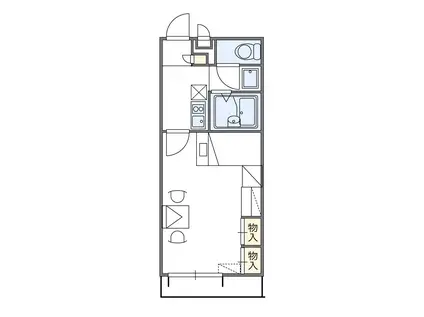 レオパレスYOSHINO(1K/2階)の間取り写真