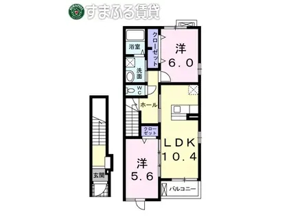 エル・東山(2LDK/2階)の間取り写真