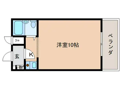 コーポ三和新大宮I号館(1K/4階)の間取り写真