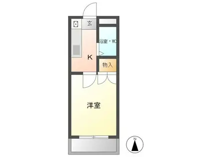 NF GRAN 高畑(1K/2階)の間取り写真
