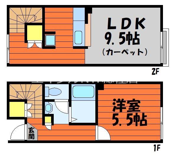レオネクストパールカクテル(1LDK/1階)の間取り写真
