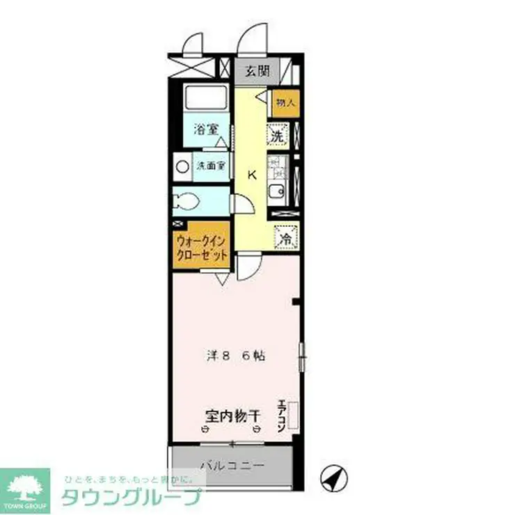 ラフィネおおたかの森 3階階 間取り