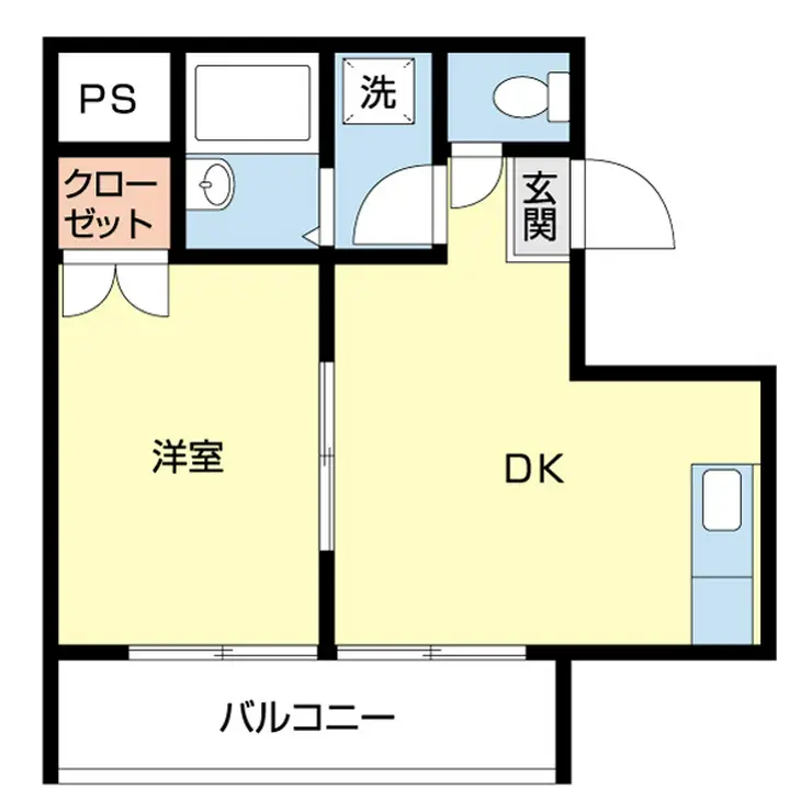 パルクレール日之出 1階階 間取り