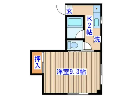 エム・イワマ(1K/3階)の間取り写真