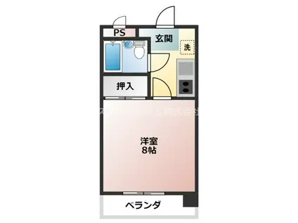 アーバンライフ豊橋(1K/2階)の間取り写真