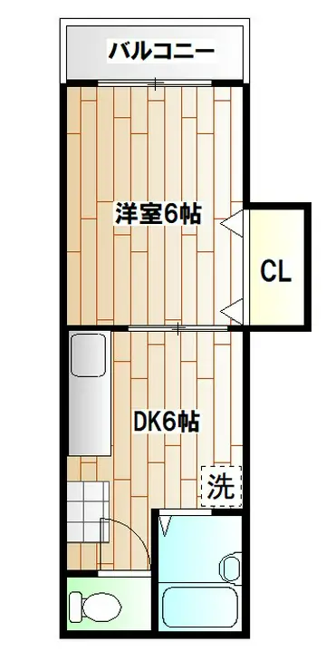 コーポラス親和・浅田 1階階 間取り